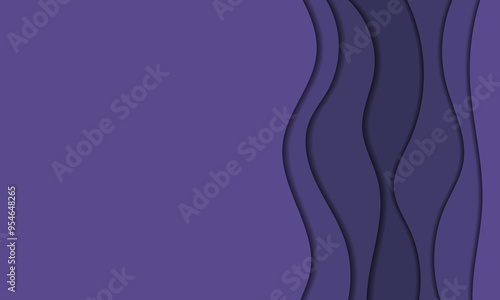 paper cut design with abstract background. Vector design layout for business presentations, banner, flyers, posters and invitations. green, colorful color