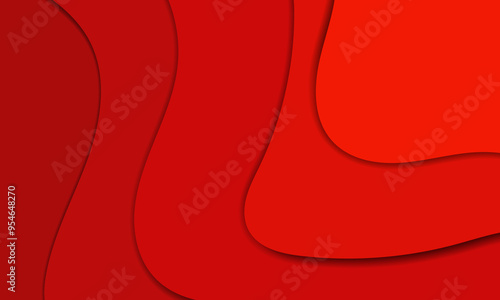 paper cut design with abstract background. Vector design layout for business presentations, banner, flyers, posters and invitations. green, colorful color