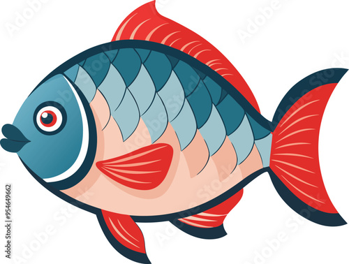 Tilapia fish artwork victor
