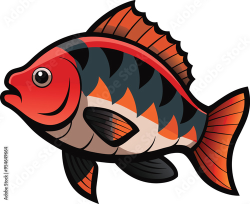 Tilapia fish artwork victor