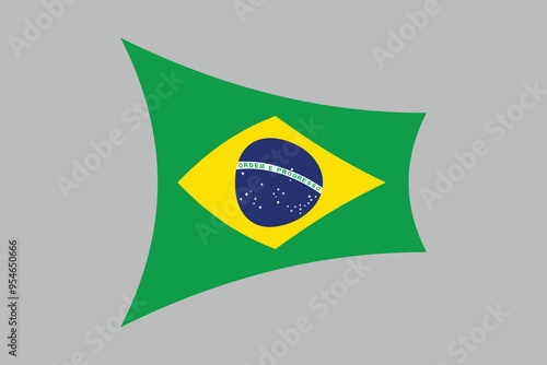 Brazil flag, The flag of Brazil, Brazilian National Flag, EPS Vector Illustration, Flag of the Federative Republic of Brazil, Illustration of the Brazil flag
