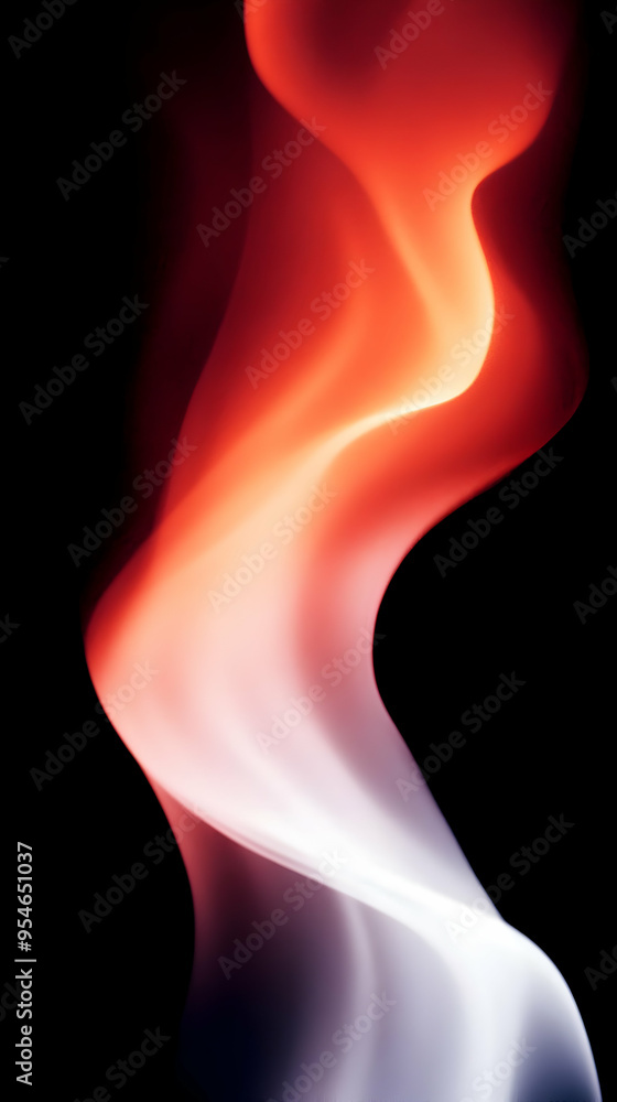 Abstract red and white smoke design on a black background. Abstract red and white smoke design on a black background.
