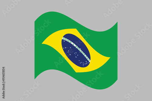Brazil flag, The flag of Brazil, Brazilian National Flag, EPS Vector Illustration, Flag of the Federative Republic of Brazil, Illustration of the Brazil flag
