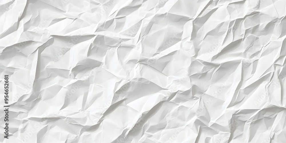 Seamless white crumpled paper background texture pattern. Tileable wrinkled high resolution arts and craft flat lay backdrop with copy space. Artistic abstract creative concept 3D rendering. . Seamless white crumpled paper background texture pattern. Tileable wrinkled high resolution arts and craft flat lay backdrop with copy space. Artistic abstract creative concept 3D rendering. .