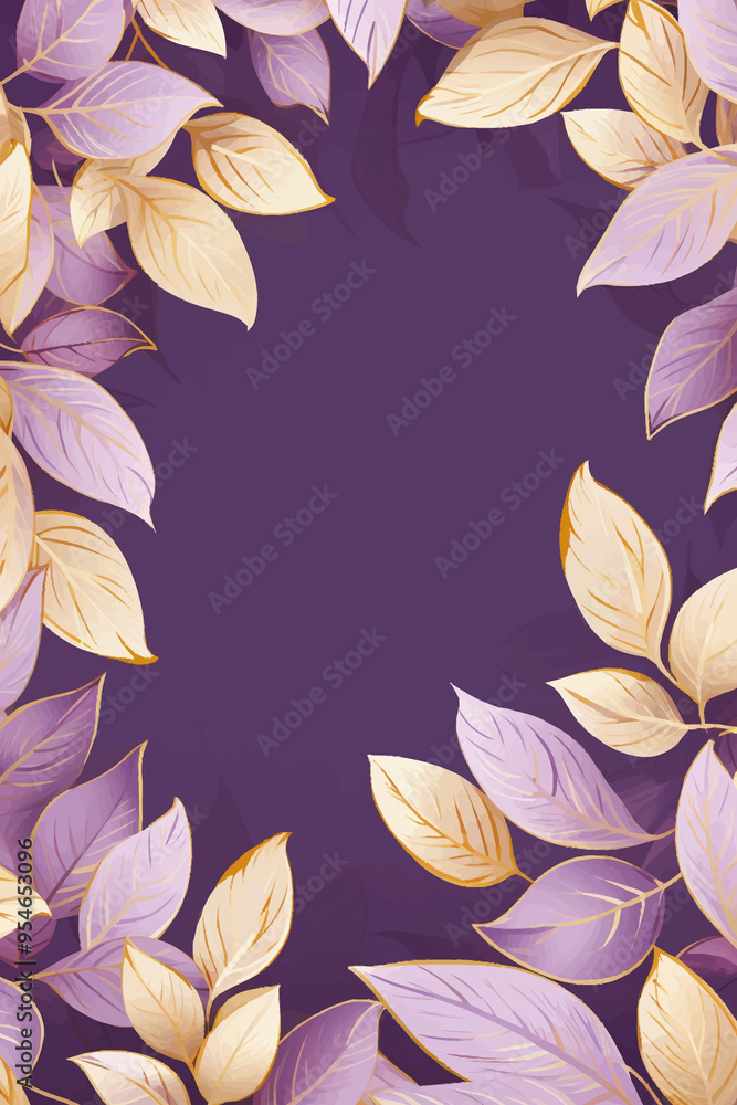 Vector foliage pattern frame Vector foliage pattern frame