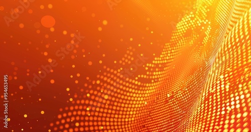 Wallpaper Mural A vibrant abstract background with warm orange tones and dotted patterns, ideal for digital design or creative projects. Torontodigital.ca