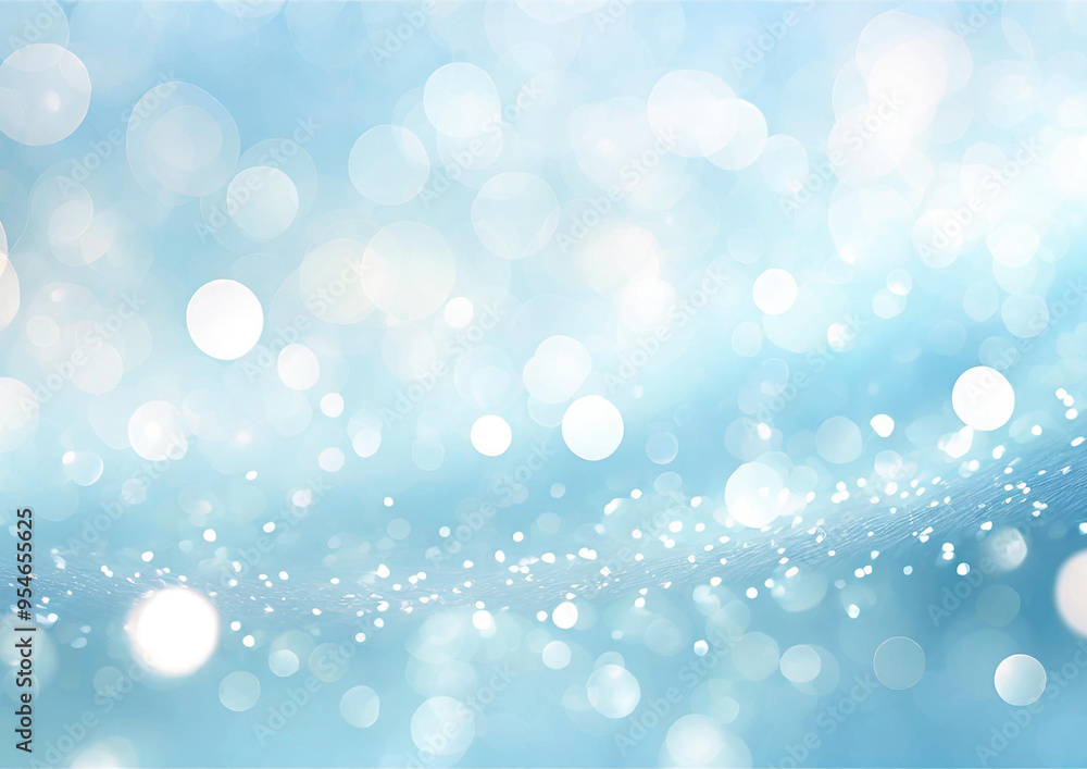 綺麗な水色のキラキラ背景