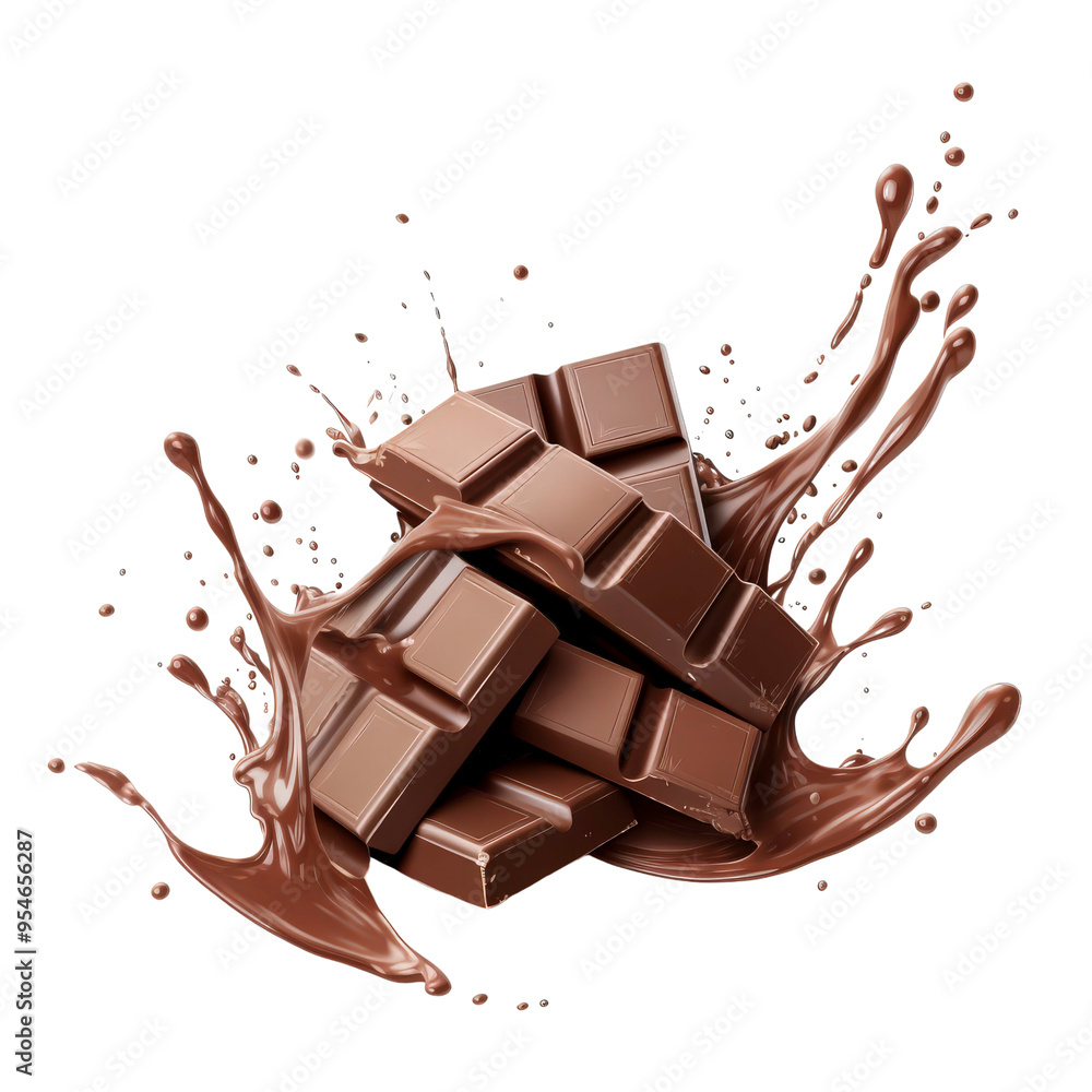 Chocolate bars dipped in melted chocolate for a delicious and indulgent food photography or dessert-themed design project Chocolate bars dipped in melted chocolate for a delicious and indulgent food photography or dessert-themed design project
