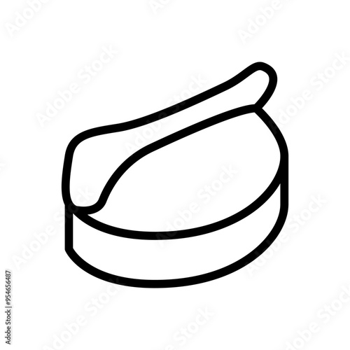 Beef, pork icon in thin line style vector illustration graphic design