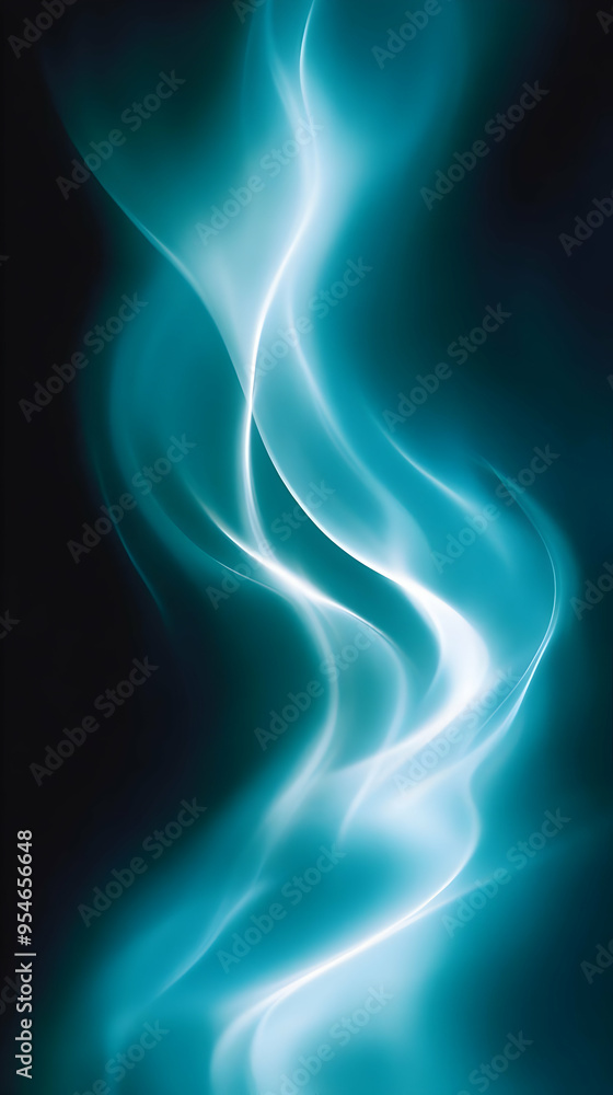Abstract teal and white wavy pattern. Abstract teal and white wavy pattern.
