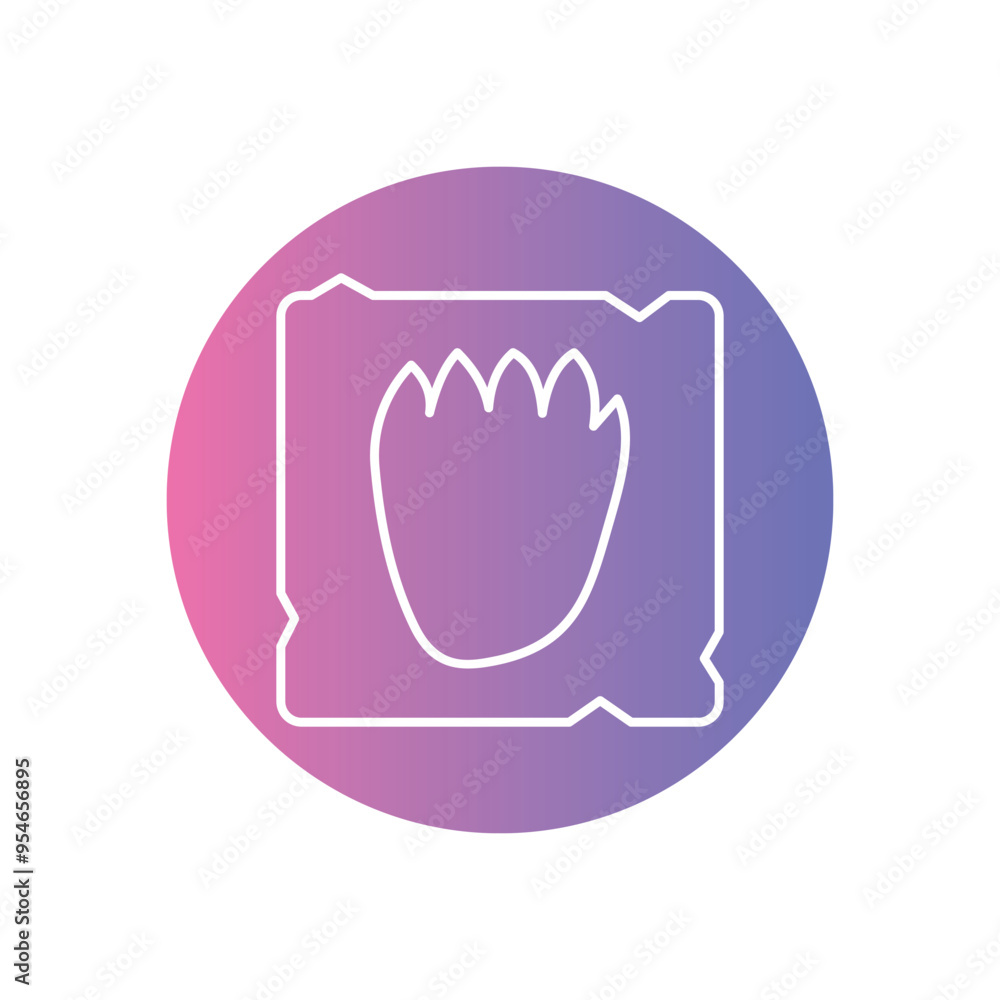 Monster Footprints icon vector stock illustration Monster Footprints icon vector stock illustration