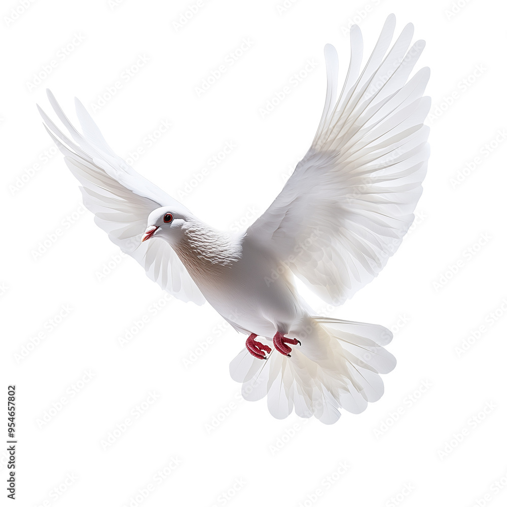 Obraz premium White dove flying.