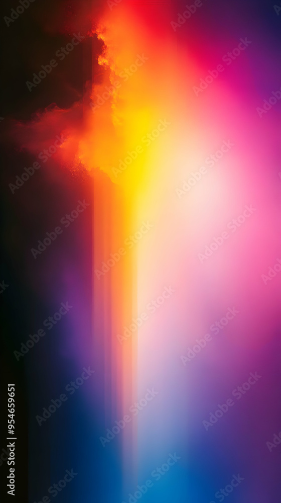 Abstract vibrant colorful gradient background with blurred light streaks and texture. Abstract vibrant colorful gradient background with blurred light streaks and texture.