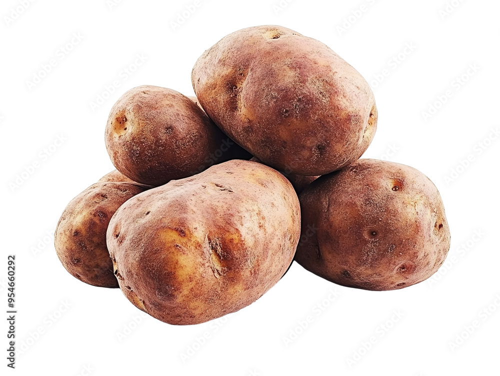 Pile of fresh potatoes, isolated on white background, high detail, natural PNG transparent. Pile of fresh potatoes, isolated on white background, high detail, natural PNG transparent.