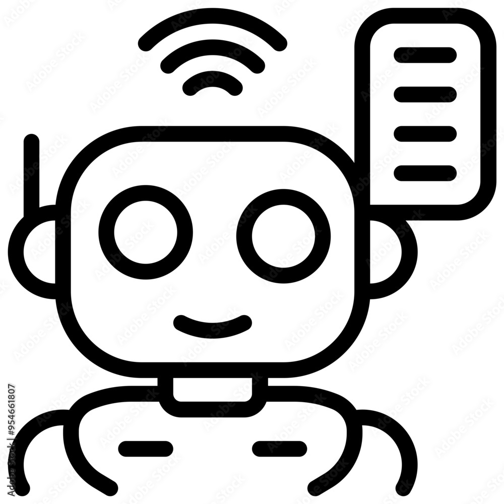 Robot Icon. Modern Robot Head Icon Robot Icon. Modern Robot Head Icon