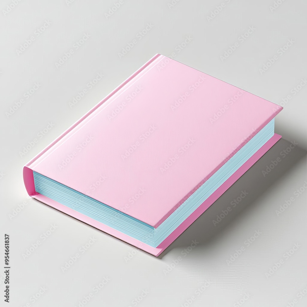 Pink hardcover book isolated on white background. Pink hardcover book isolated on white background.