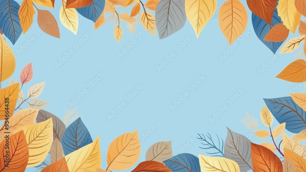 Vector foliage pattern frame Vector foliage pattern frame