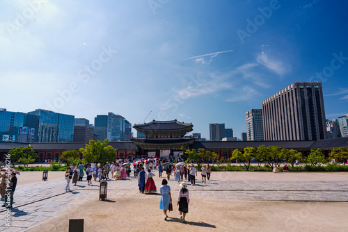 Photography 경복궁과 광화문 광장의 조화- 종로구, 서울, 대한민국