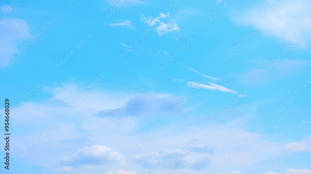 A fluffy white clouds form and drift across a bright blue sky in this time-lapse video, showcasing the ever-changing beauty of nature’s daily sky show. Cloud background. Timelapse.
A fluffy white clouds form and drift across a bright blue sky in this time-lapse video, showcasing the ever-changing beauty of nature’s daily sky show. Cloud background. Timelapse.