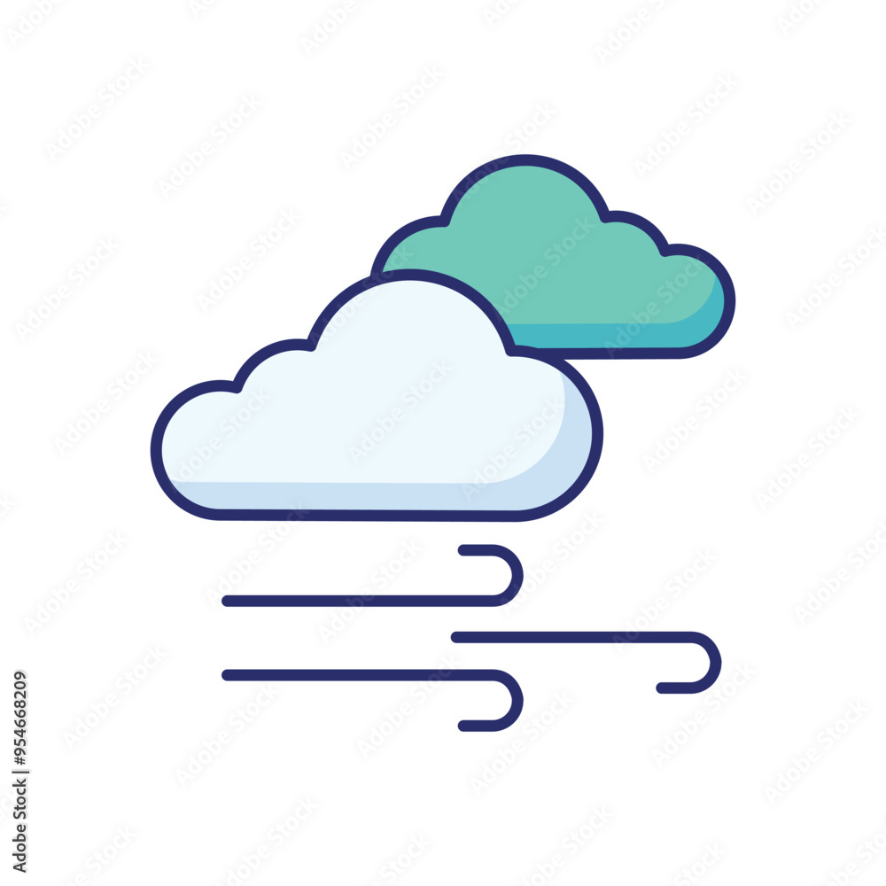 Fog icon vector stock illustration Fog icon vector stock illustration