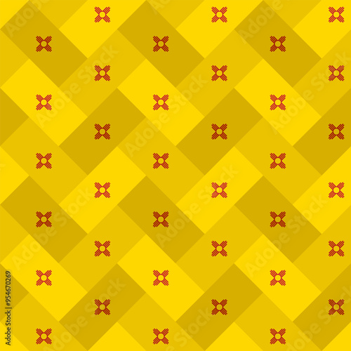 new mexico state flag wave background pattern. vector illustration