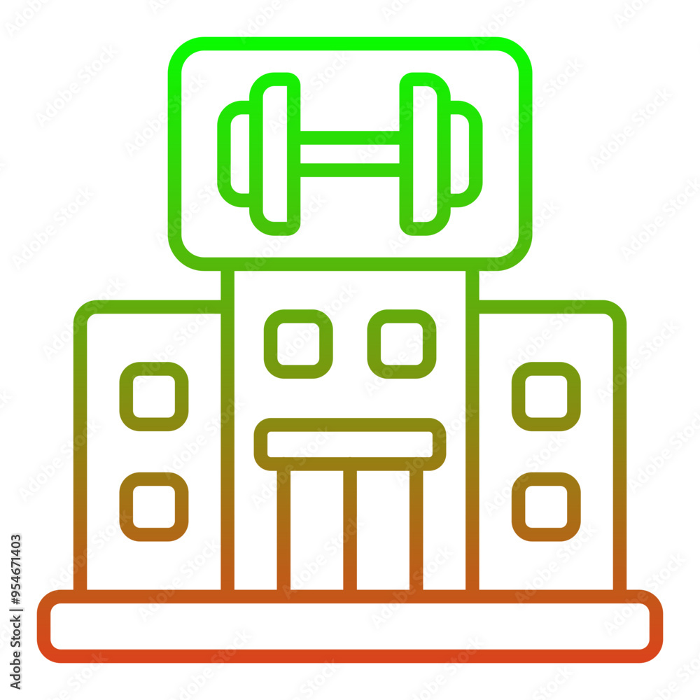 Fototapeta premium Gym Icon