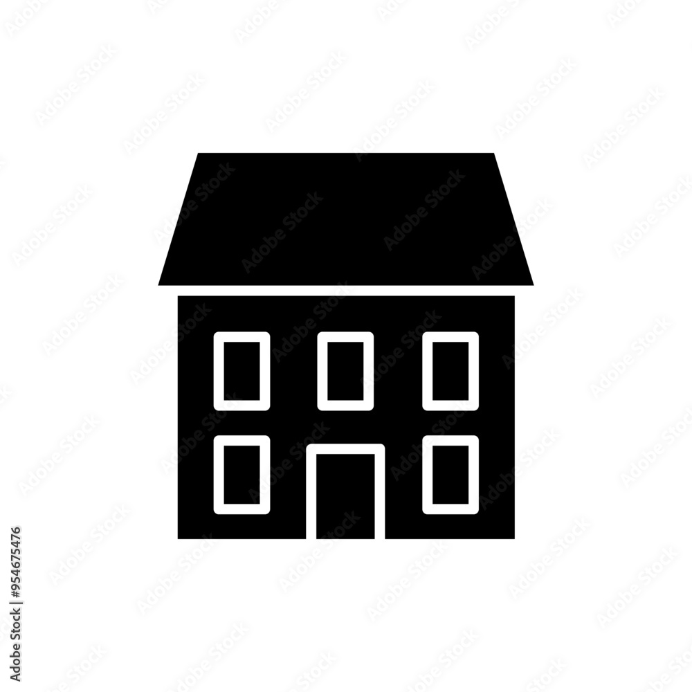 Hostel icon vector. Home illustration sign. House symbol or logo. Hostel icon vector. Home illustration sign. House symbol or logo.