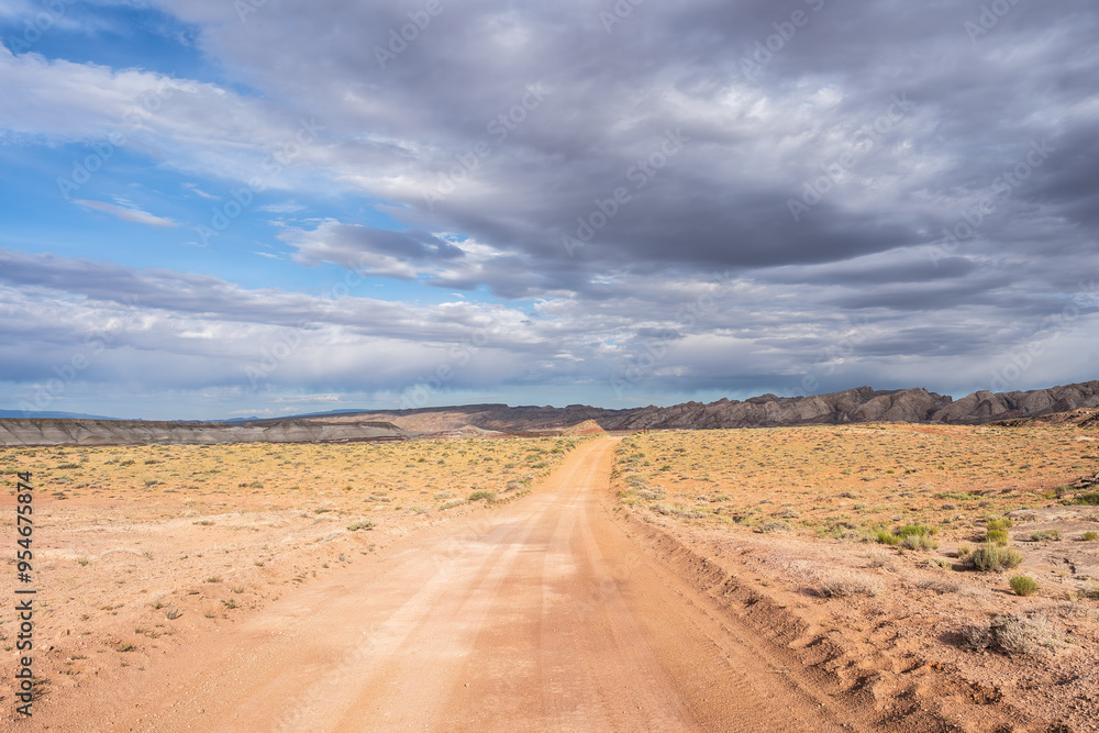 Scenic unpaved road through Goblin Valley State Park Scenic unpaved road through Goblin Valley State Park