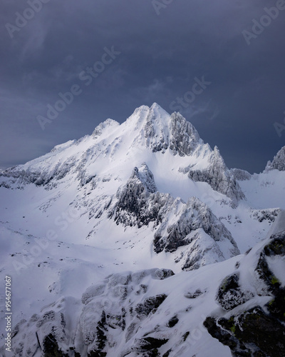 Snow covered mountain