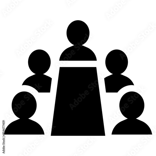 Meeting icon vector illustration graphic design