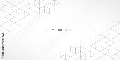 Abstract vector background with a geometric pattern of triangle shapes. Graphic design element 