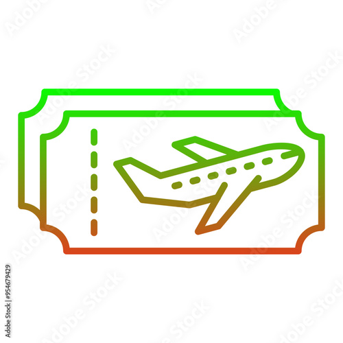 Plane ticket Icon