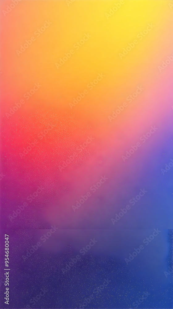 Fototapeta premium Grainy gradient background with a yellow to blue color transition.