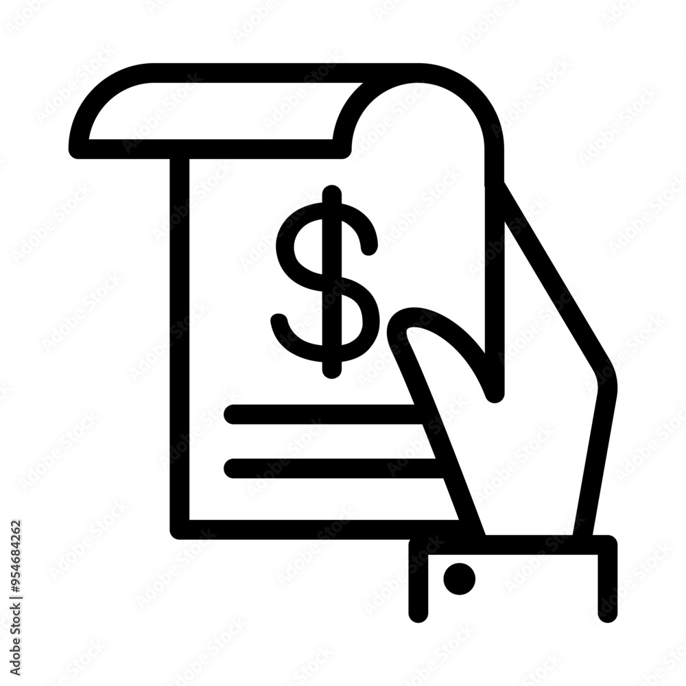 Bonds icon in thin line style vector illustration graphic design Bonds icon in thin line style vector illustration graphic design