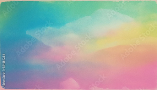 Abstract Blurred Color Mesh Gradient with Film Grain and Dust Texture Effect. Overlay with elegant design concept, minimal style composition, smooth soft and warm bright hipster illustration.