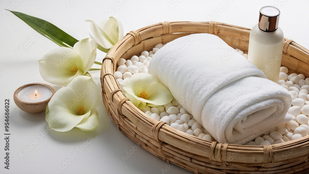 composition with items for spa procedures composition with items for spa procedures
