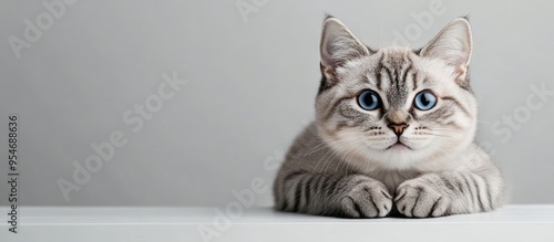 A funny large tabby kitten ...