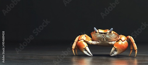 Crab walking. with copy spa...