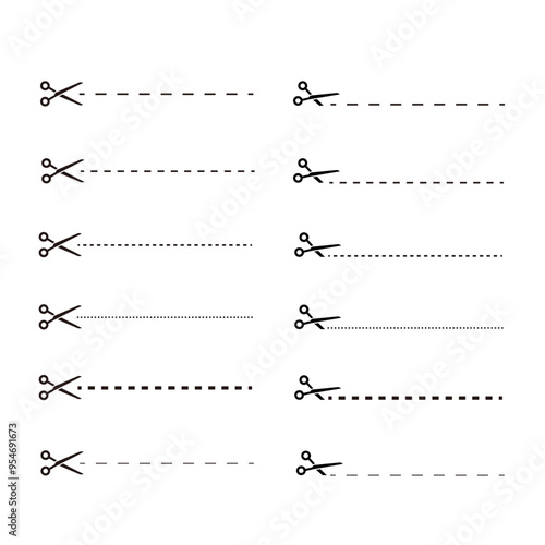 切り取り線アイコンセット