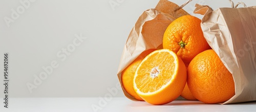 Close up of fresh oranges i...