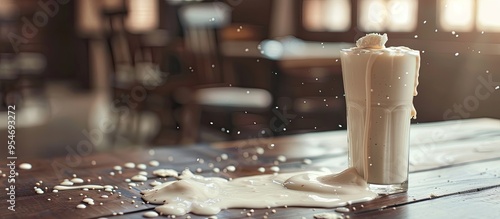 A milkshake is on the table...
