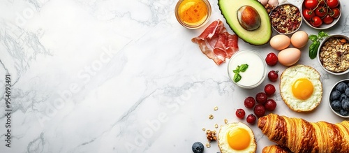 Various ingredients for a d...