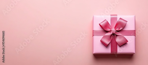 Gift set against a pink bac...
