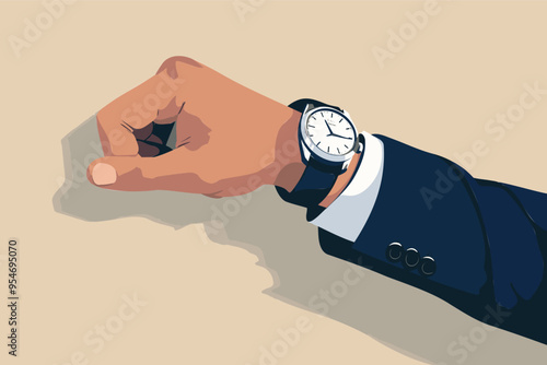 Businessman Using Hypnotic Watch to Control and Manipulate Employee or Client