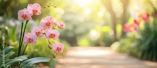 Orchids in a park within a ...
