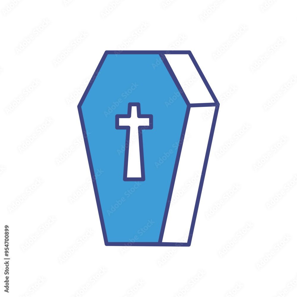 Coffin icon vector stock illustration Coffin icon vector stock illustration