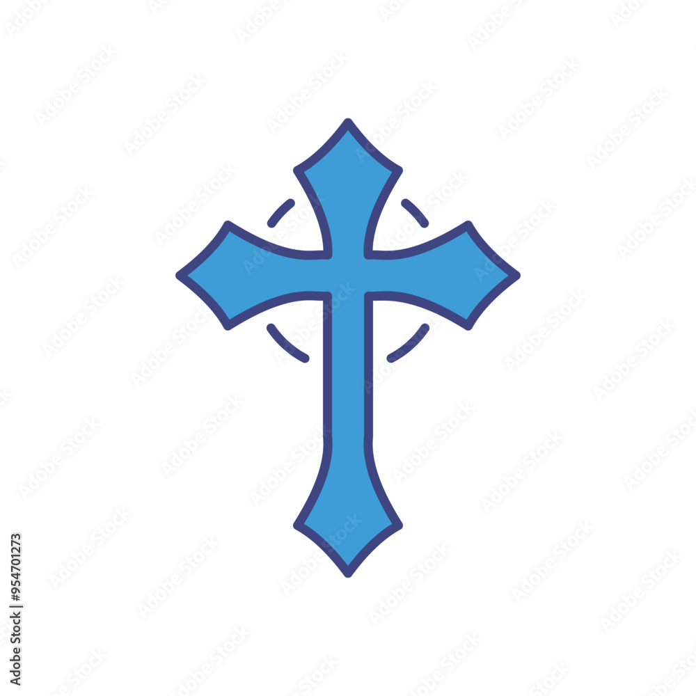 Cross icon vector stock illustration Cross icon vector stock illustration