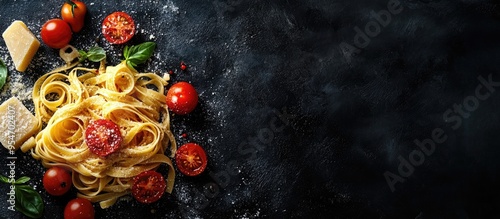 Pasta tomato tagliatelle an...