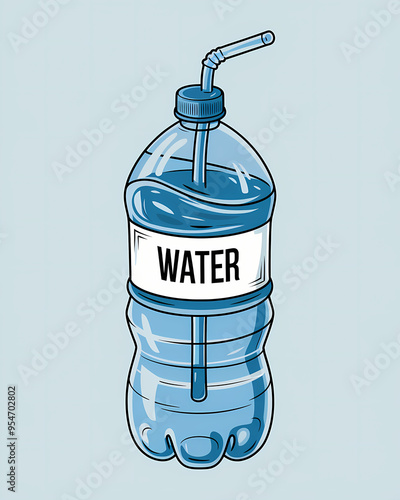 illustration of a water bottle 