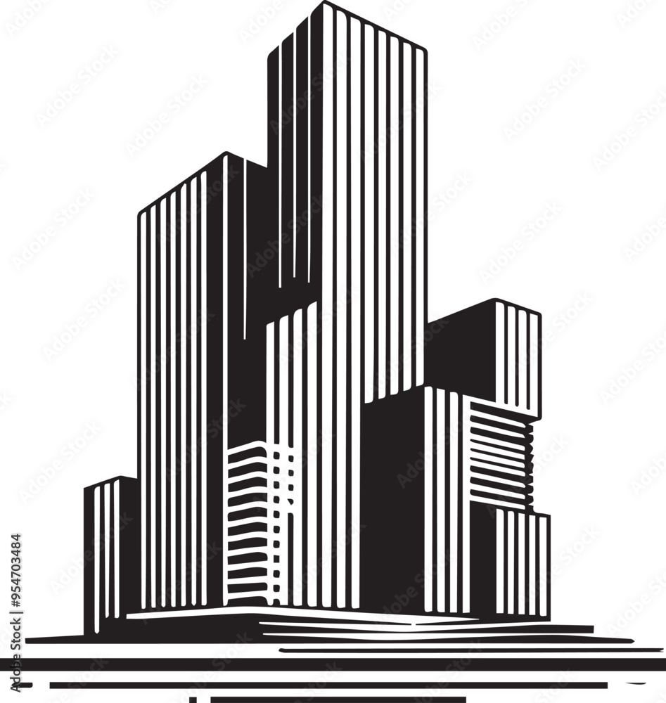 abstract city skyline abstract city skyline